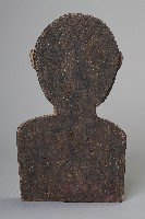 彩繪半身人像木雕藏品圖，第2張