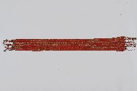 平織紅綠橫條紋腰巾藏品圖，第1張