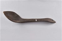 彎柄木製匙藏品圖，第1張