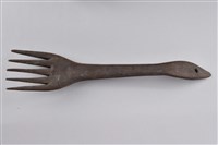 彎柄木製叉藏品圖，第1張