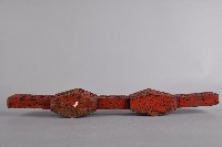 人面百步蛇紅漆木製雙連杯藏品圖，第3張