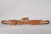 山豬百步蛇紋木製雙連杯藏品圖，第1張