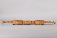 人像山羊頭木製雙連杯藏品圖，第1張