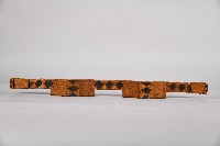 人像幾何紋木製雙連杯藏品圖，第1張