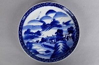 青花山景瓷盤藏品圖，第2張