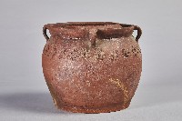 陶製紅胎褐釉四耳油罐藏品圖，第3張