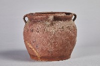 陶製紅胎褐釉四耳油罐藏品圖，第4張
