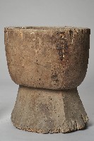 八邊形底座木臼木製杵臼藏品圖，第4張