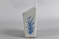 青花繪村景雙槽瓷箸籠藏品圖，第4張