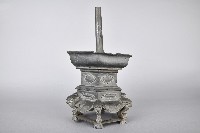 六角六足束腰合金燭台-1藏品圖，第4張