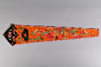 刺繡紅底連枝牡丹紋劍帶-2藏品圖，第1張