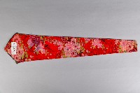 刺繡紅底連枝牡丹紋劍帶-2藏品圖，第2張