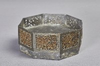 錫合金製八角雙層粉餅盒-中層藏品圖，第3張