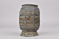 錫合金製八角雙層粉餅盒藏品圖，第2張