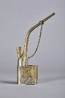 雀鳥花葉雙筒水煙斗-斗身藏品圖，第1張