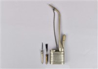 龍鳳花蝶雙筒水煙斗藏品圖，第1張