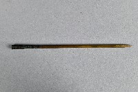 黃銅製梅枝雀鳥雙筒水煙斗-菸針藏品圖，第2張