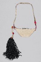 十字繡紅黑幾何檳榔袋藏品圖，第2張