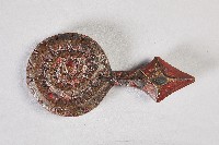 浮雕紅黑色百步蛇蠟板藏品圖，第1張