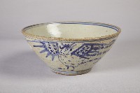 紅胎白釉青花雞公碗藏品圖，第3張