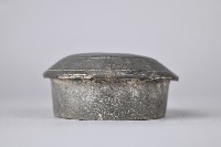 錫製雙提酒壺-壺蓋藏品圖，第1張