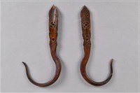 鏤雕銅錢紋十字帳鉤藏品圖，第2張