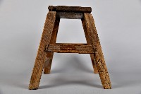 素面榫接木製板凳藏品圖，第3張