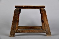 素面榫接木製板凳藏品圖，第2張