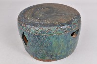 墨綠釉陶矮凳藏品圖，第5張