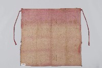 刺繡橘底黃邊金獅桌裙藏品圖，第2張