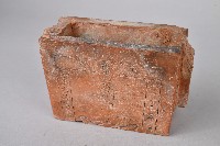 素燒紅胎矩形五谷先帝香爐藏品圖，第4張