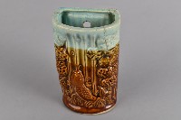 褐釉錦鯉浮雕箸籠藏品圖，第1張