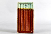 褐釉錦鯉浮雕箸籠藏品圖，第3張