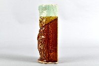 褐釉錦鯉浮雕箸籠藏品圖，第4張