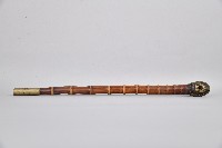 雙鯉魚紋金屬製煙鍋竹製旱煙桿藏品圖，第3張