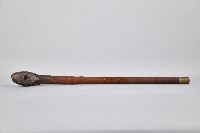 雲紋金屬製煙鍋竹製旱煙桿藏品圖，第1張