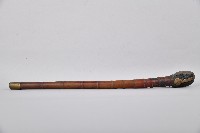 雲紋金屬製煙鍋竹製旱煙桿藏品圖，第2張