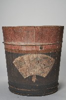 木製彩繪人像山水米桶藏品圖，第4張