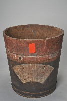 木製彩繪人像山水米桶藏品圖，第5張