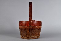 木製素面紅漆水桶藏品圖，第4張