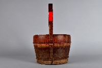 木製素面紅漆水桶藏品圖，第5張