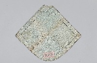 黑線花葉繡花白肚兜藏品圖，第2張