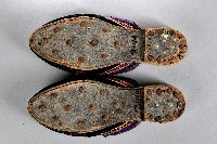 黑底紅花刺繡拖鞋藏品圖，第3張