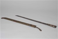 鏤雕鑲嵌金屬魯凱刀藏品圖，第1張