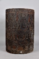 浮雕人面幾何紋穀桶藏品圖，第3張