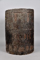 浮雕人面幾何紋穀桶藏品圖，第5張