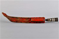 浮雕彩繪人像佩刀藏品圖，第3張