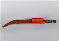 浮雕彩繪人像佩刀藏品圖，第5張