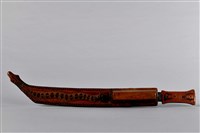 浮雕彩繪百步蛇佩刀藏品圖，第2張