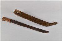 浮雕彩繪百步蛇佩刀藏品圖，第4張